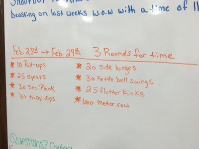 Workout of the Day Rowing